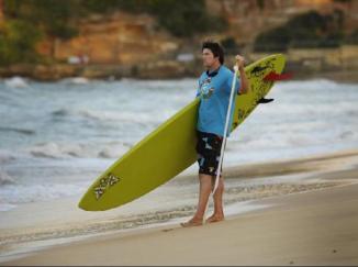 Surfer's close brush with a shark at Terrigal